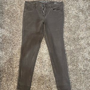 American Eagle Jeggings, Dark Brown, Size 12
